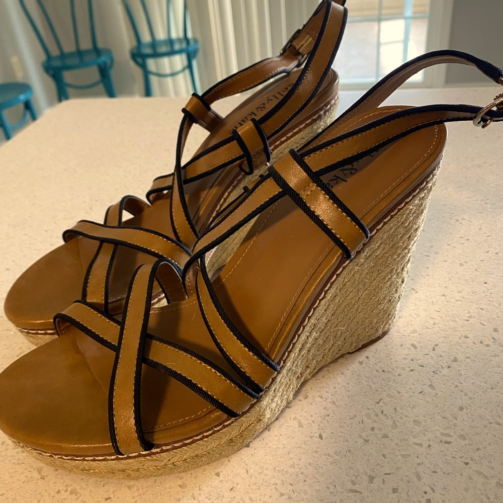 Wedge strappy sandals